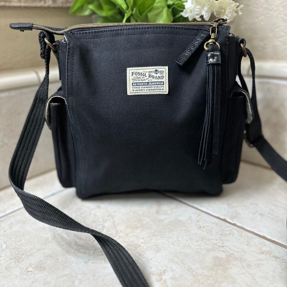 Fossil Canvas Shoulder Bag - Picture 2 of 6